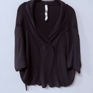 Lululemon Breeze Easy Wrap Sweater Womens Size XS/S Cashmere Blend Quiet Luxury